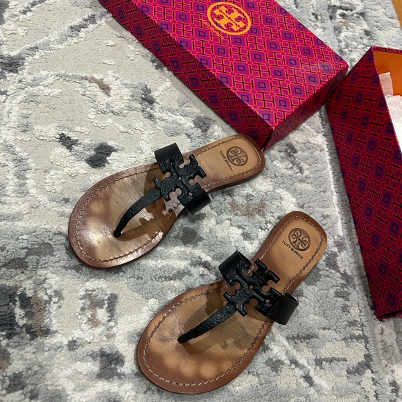 Moore Leather Thong Sandal Tory Burch - Picture 4 of 6